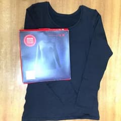 ユニクロ 超極暖ヒートテック 長袖 M  ブラック  女性用のサムネイル