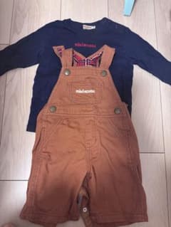 miki HOUSE ロンパース 長袖Tシャツ セット 80のサムネイル
