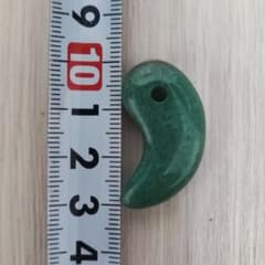 翡翠勾玉 天然石 御守り