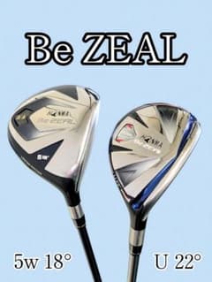 HONMA Be ZEAL ホンマ ビジール 5W 18° U22 22° 2本 HONMA Be ZEAL ホンマ ビジール 5W 18° U22 22° 2本 - メルカリ