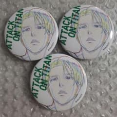 進撃の巨人 WIT STUDIO key:prime 缶バッジ リヴァイ 3つ - メルカリ