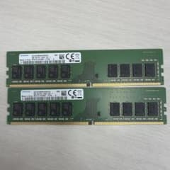 Samsung 8GB DDR4 PC4-2666V ECC メモリ 2枚 - メルカリ