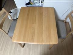 ※お値下げ中【直接手渡し限定】ニトリ　ダイニングテーブルチェアセット2人掛け用のサムネイル