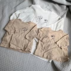 レオン　マチルダ　親子　ペア　ロンＴ　双子　セット　リンクコーデ　ペアルックのサムネイル