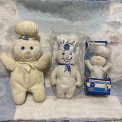 ドゥボーイ pillsbury doughboy ぬいぐるみ 3体セットシェフ帽 - メルカリ