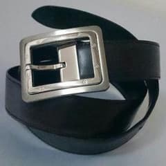 良品 Cartier カルティエ サントス リバーシブル メンズ ベルト 黒×茶のサムネイル
