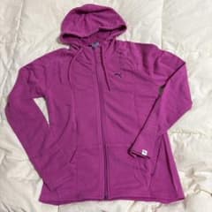 PUMA パーカー ジップアップ ピンクパープル　M 美品のサムネイル