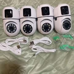 【新品未開封】Wi-Fiデュアルレンズカメラ W8-U3台セット デュアルレンズ デュアル画面 防犯カメラ 屋外 ワイヤレス WiFi 常時