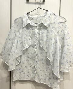 即日発送 MAJESTIC LEGON 花柄シアーブラウスのサムネイル