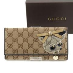 ✨新品未使用✨　GUCCI 長財布　GGライン　GG柄　チワワ　アニマル ✨新品未使用✨ GUCCI 長財布 GGライン GG柄 チワワ アニマル - メルカリ