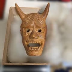 千寿 屋久杉 魔除け般若面 谷情雲 木彫り 千寿 屋久杉 魔除け般若面 谷情雲 木箱入り - メルカリ