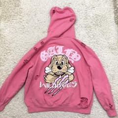 GALFY　ガルフィー 覚醒ビーストパ－カ－　 ピンク　中型犬　刺繍ロゴ　古着 GALFY ガルフィー 覚醒ビーストパ－カ－ ピンク 中型犬 刺繍ロゴ 古着