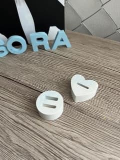 ジェスモナイト　ハンドメイド　リングスタンド 2種セット　ナチュラルのサムネイル