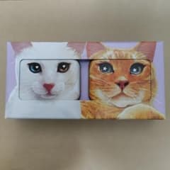空き缶 メリーチョコレート おかお缶 ネコ 猫 ねこ 缶 小物入れのサムネイル
