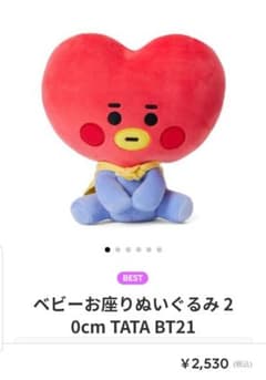 BT21新作 お座りぬいぐるみのサムネイル
