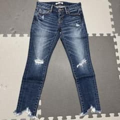 マウジー moussy ダメージデニムパンツ　スキニー　24インチのサムネイル