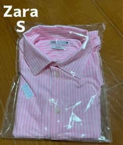 【新品未使用】 Zara ストライプ伸縮性長袖シャツメンズ Ｓサイズのサムネイル