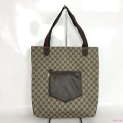 GUCCI グッチ GGキャンバス トートバッグ シェリーライン レディースのサムネイル