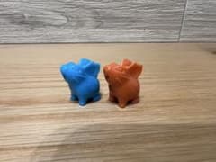 当時物 ポケモン クラブ スナック 塩ビ フィギュア ニドラン 2体