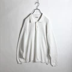steven alan ニット ポロシャツ コットン ゆったりめ ホワイト - メルカリ