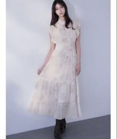 snidel スナイデル Sustainableプリーツプリントワンピース 1のサムネイル