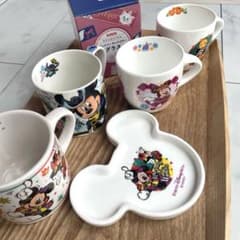 ディズニー マグカップ 、プレート 、グラス、6点セット - メルカリ
