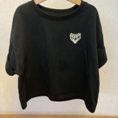 REPIPI ARMARIO キッズ ロゴTシャツ ブラック Sのサムネイル