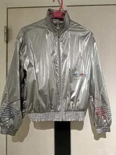adidas メタリックシルバー トラックジャケットのサムネイル