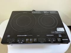 アイリスオーヤマ IHクッキングヒーター IHC-W2S-B 2口IH - メルカリ