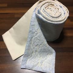 手作りレース半幅帯✩.*˚   水色のサムネイル