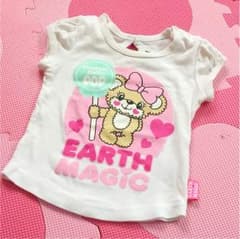 子供服セール様専用♡アースマジック♡マフィちゃん半袖トップス♡90のサムネイル