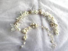 ブライダルカチューシャ2本セットのサムネイル