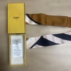 FENDI シルク ストライプ バンダナ・スカーフ - メルカリ
