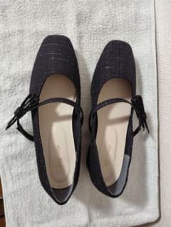 しまむら　Hina Style ストラップパンプス ブラック Lサイズのサムネイル