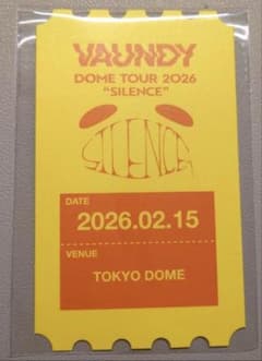 Vaundy SILENCE VAWSくじB賞 チケット カード 東京ドーム - メルカリ