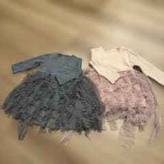 ベビー　フリルワンピース 2点セット チュールのサムネイル