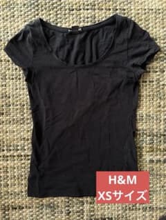 H&M ブラック 半袖Tシャツ XSのサムネイル