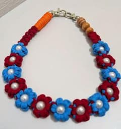 フラワーモチーフ ハンドメイド スマホストラップのサムネイル