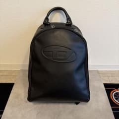 DIESEL ブラック フェイクレザー リュック バックパックのサムネイル