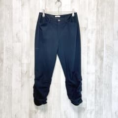ビースリー　パンツ　クロップド丈　M 32 ブラック　ストレッチ 上品　通勤　秋