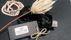 日本製HIGH QUALITY SATIN シュシュ ELEGANT BLACKのサムネイル