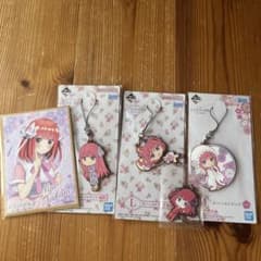 五等分の花嫁 中野二乃 ラバーストラップ ミニ色紙セットのサムネイル