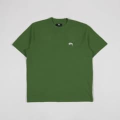 Stussy Stock Logo Crew T Shirt Greenのサムネイル