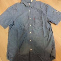 Levi's リーバイス 半袖 デニムシャツ 刺繍入り Sのサムネイル