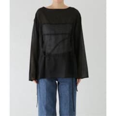 AMOMENTO SHEERCOTTON DRAWASTRING TOP AM2 - メルカリ