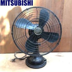 MITSUBISHI アンティークファン ジャンク 当時物 古民具 - メルカリ