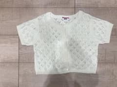女の子　ミキハウス　カーディガン  半袖　120cmのサムネイル