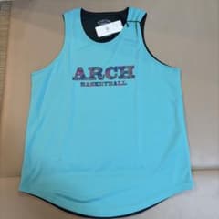 ARCH バスケットボール タンクトップ M ミント/ブラック リバーシブル