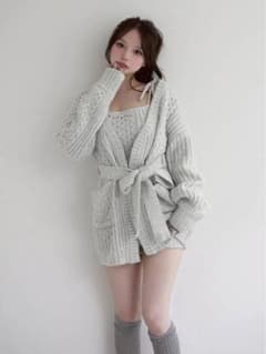 【未開封タグ付正規品】Hug knit camisole pants setupのサムネイル