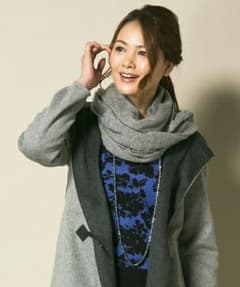 よも様専用❗値下げ❗自由区 ピュアカシミヤ スヌードのサムネイル